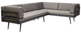 Rio Loungesofa, Grå inkl. Hynder - Unoliving.com