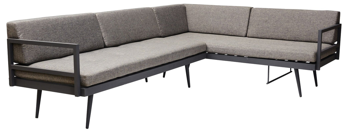 Rio Loungesofa, Grå inkl. Hynder - Unoliving.com