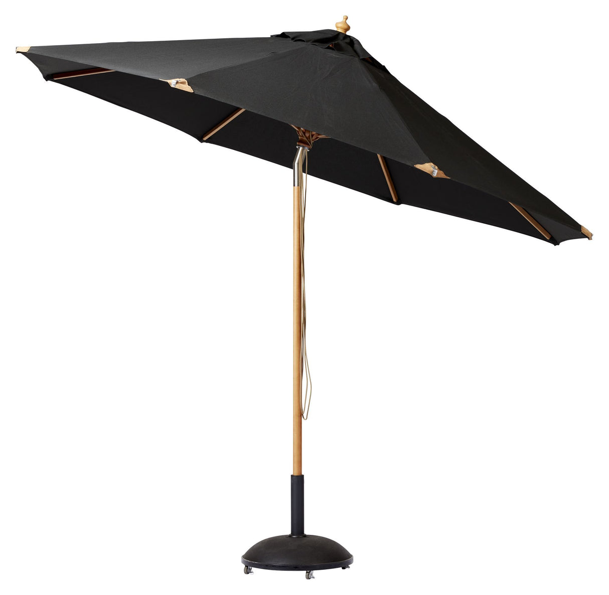 Rio Parasol m. tilt, Sort Olefin, Ø3,3 - Unoliving.com