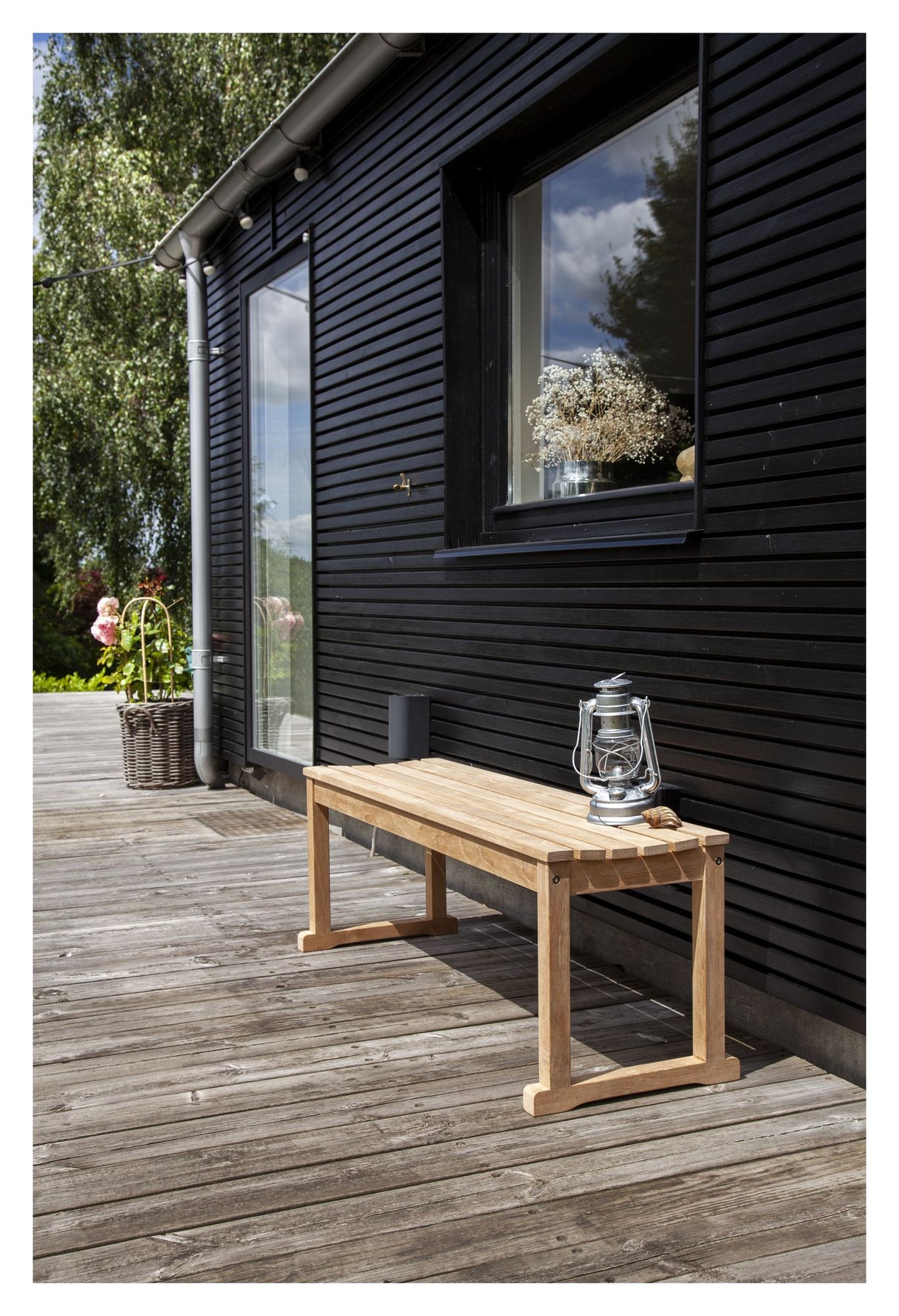 Vega Havebænk Teak, B120 - Unoliving.com