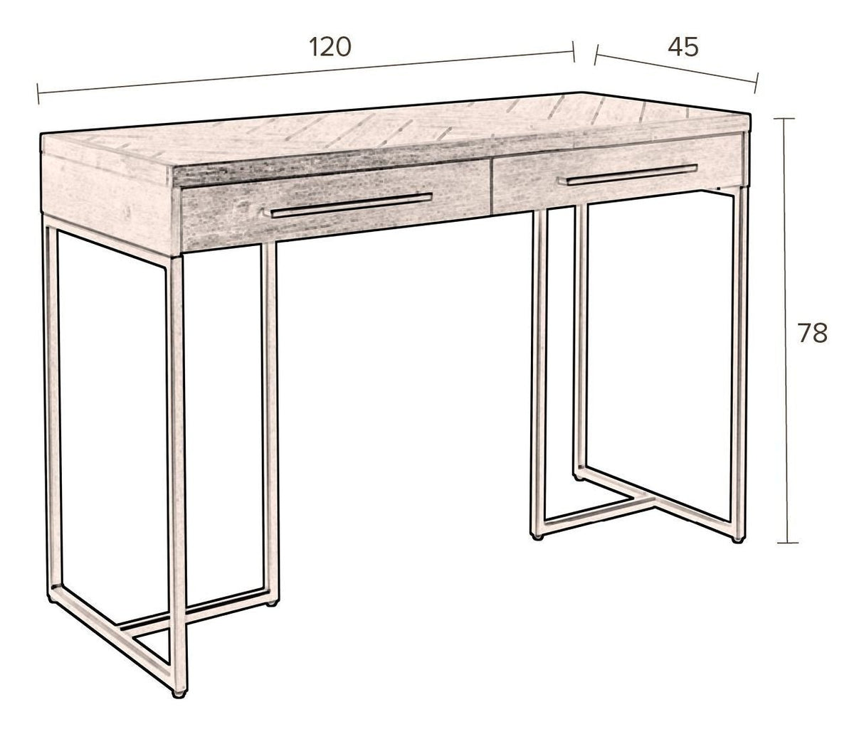 CLASS Konsolbord, Eg - UNOLIVING.COM