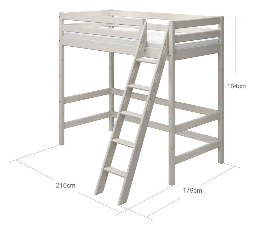 Classic Højseng, hvid, 90x200 - UNOLIVING.COM