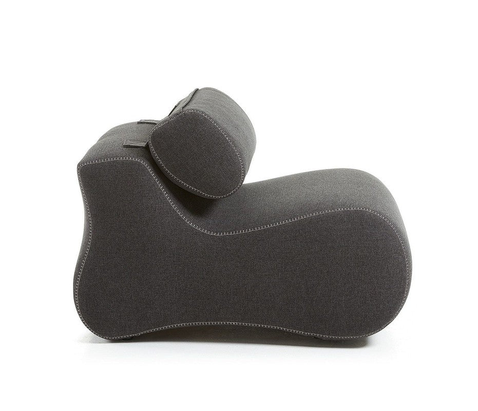 Club Loungestol m. nakkestøtte, Graphite - UNOLIVING.COM