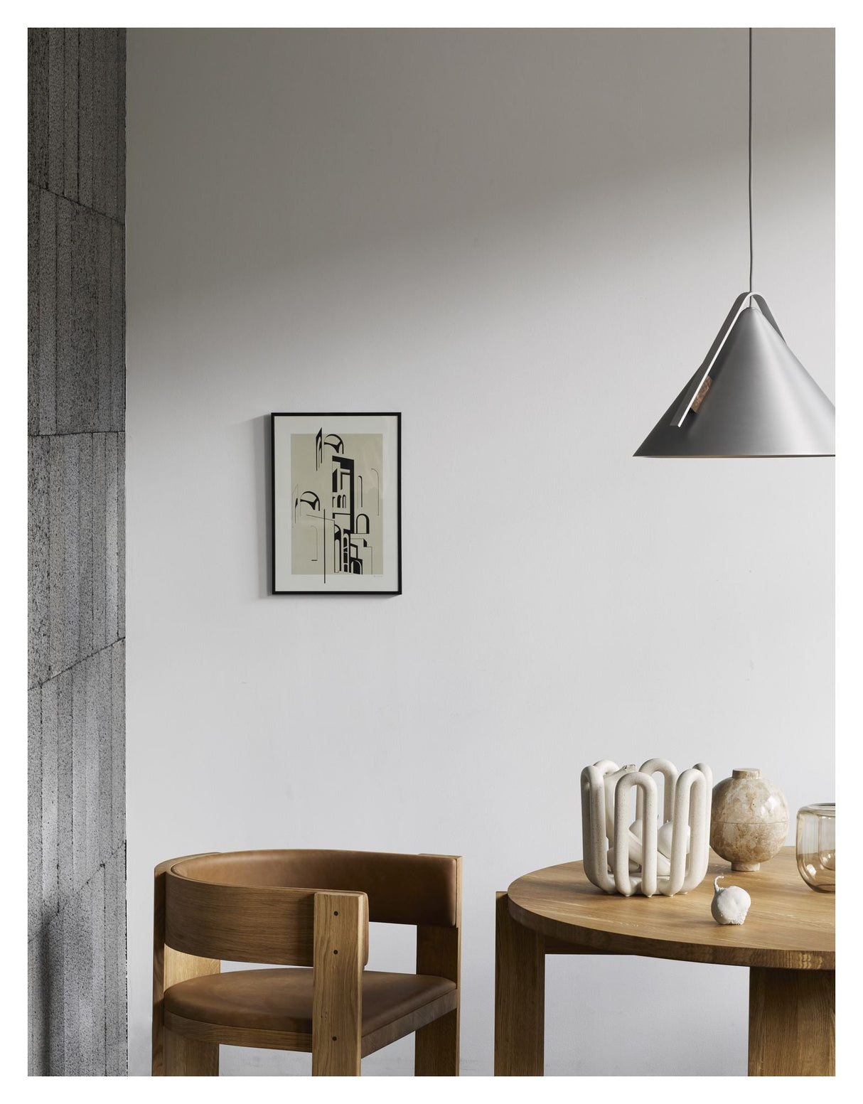 Collector Spisebordsstol, Olieret eg/Læder - UNOLIVING.COM