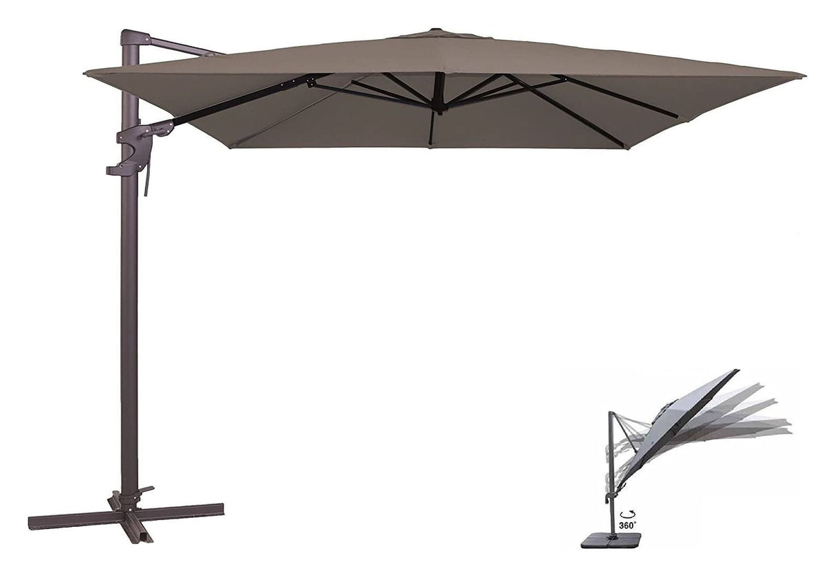 Colmar Parasol 250x250 - Mørkegrå - UNOLIVING.COM