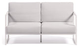 Comova 2 - pers. Loungesofa 152 cm, Hvid/Hvid aluminium - UNOLIVING.COM