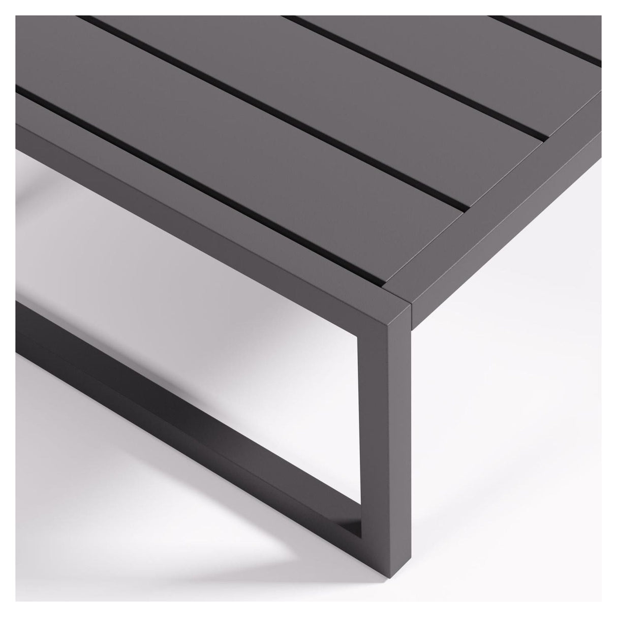 Comova Loungebord 60x114, Sort aluminium - UNOLIVING.COM