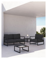 Comova Loungebord 60x60, Sort aluminium - UNOLIVING.COM