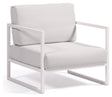 Comova Loungestol, Hvid/Hvid aluminium - UNOLIVING.COM