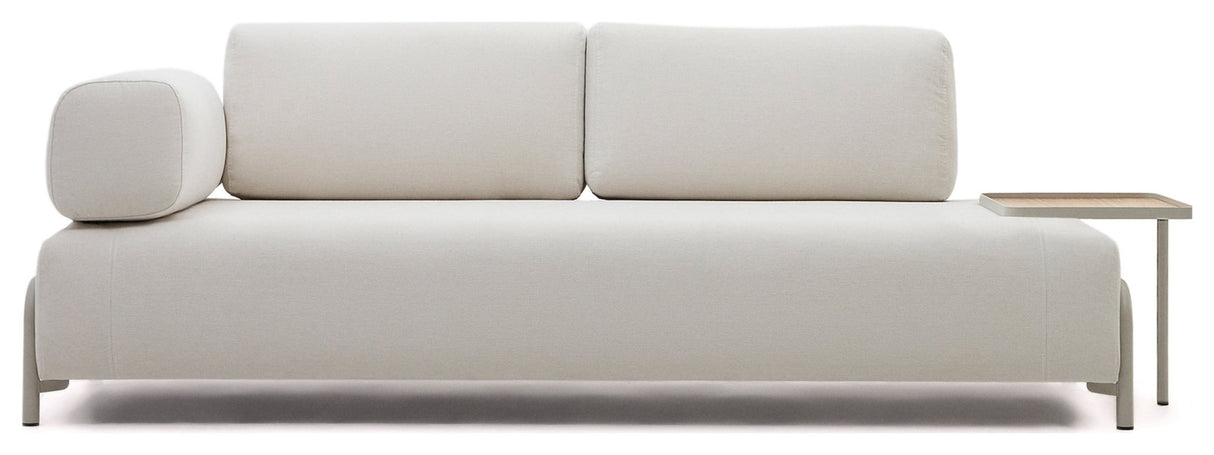 Compo 3 - pers. Sofa m. egebakke, Beige Chenille - UNOLIVING.COM