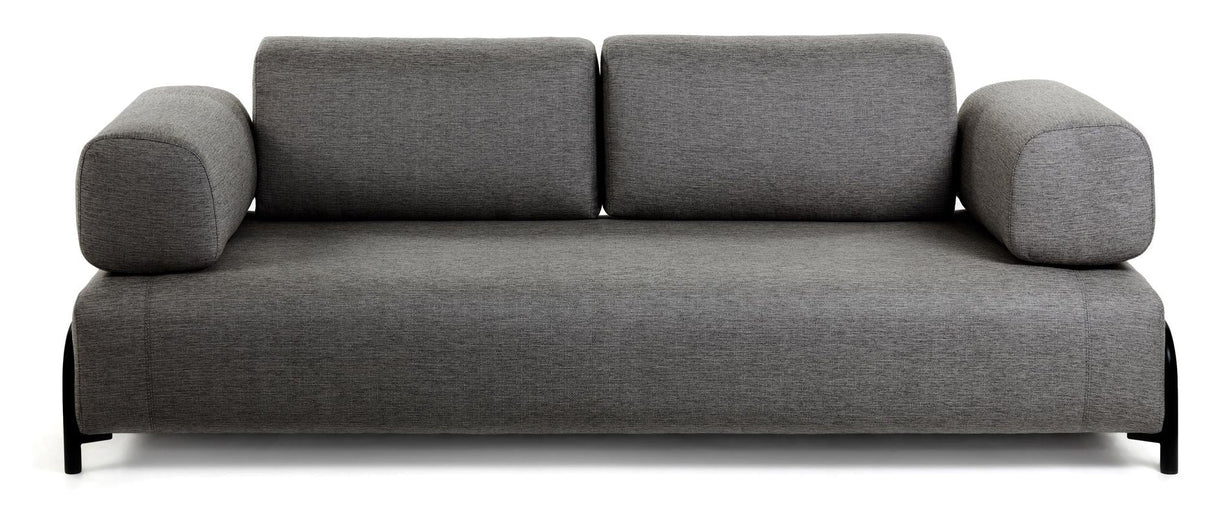 Compo 3 - pers. sofa, Mørkegrå - UNOLIVING.COM