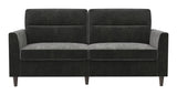 Concord 2 - pers. sofa, Mørkegrå fløjl - UNOLIVING.COM