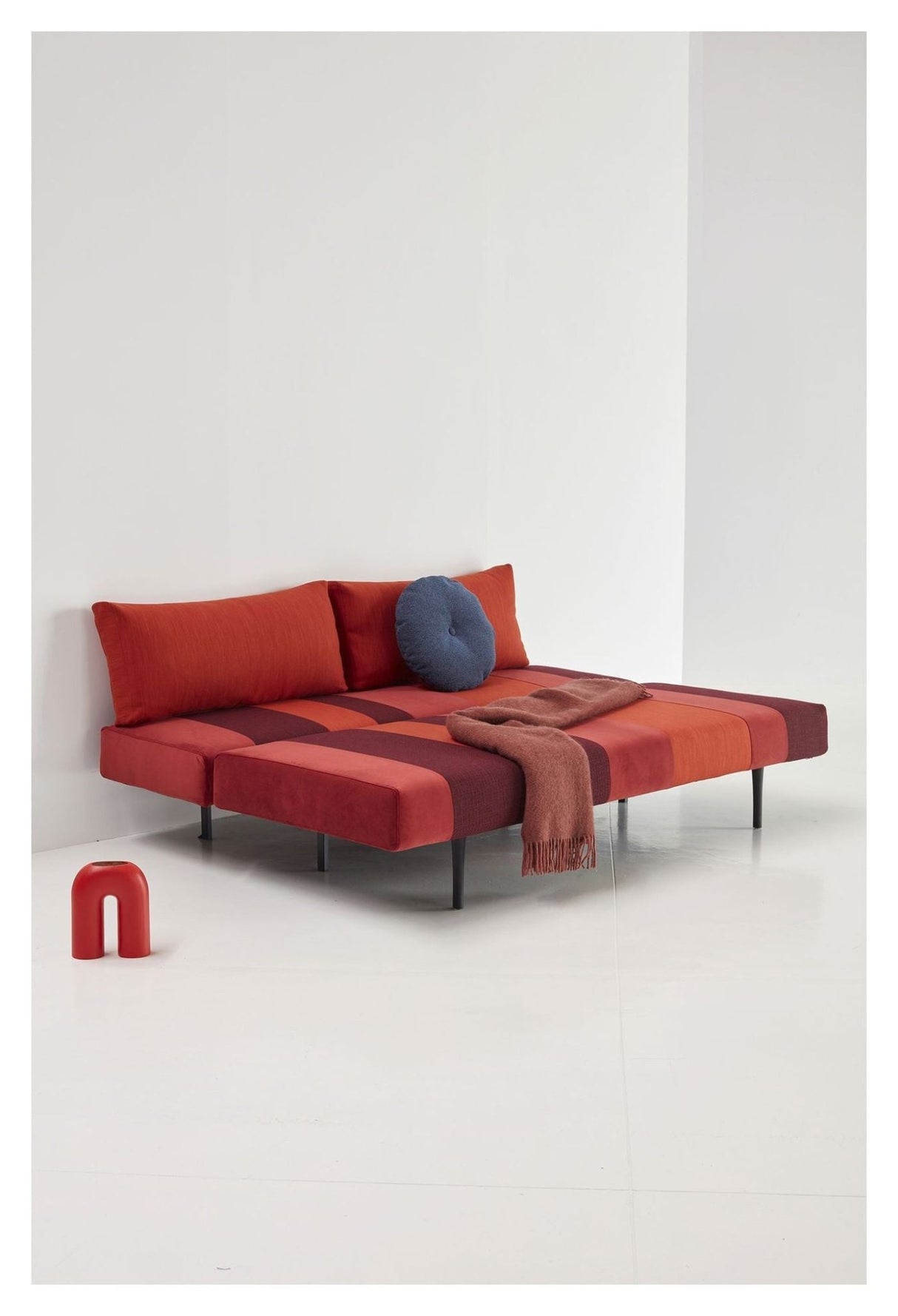 Conlix Patchwork Sovesofa, Rød - UNOLIVING.COM