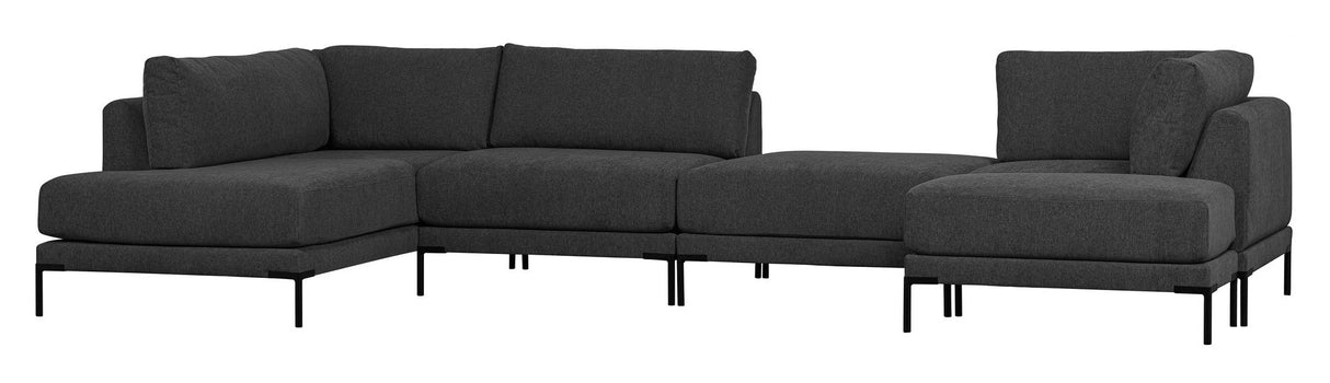 Couple Puf 100x100 - Mørkegrå - UNOLIVING.COM