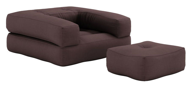 Cube Futon, Brun - UNOLIVING.COM