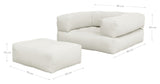 Cube Futon, Brun - UNOLIVING.COM