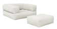 Cube Futon, Offwhite - UNOLIVING.COM