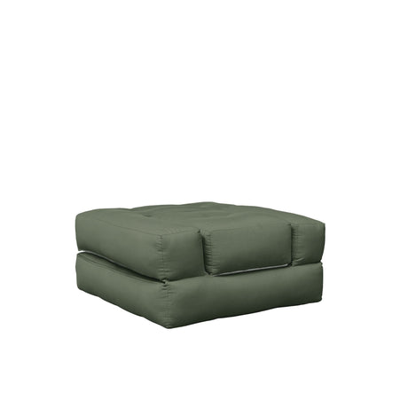 Cube Futon, Olive Green - UNOLIVING.COM