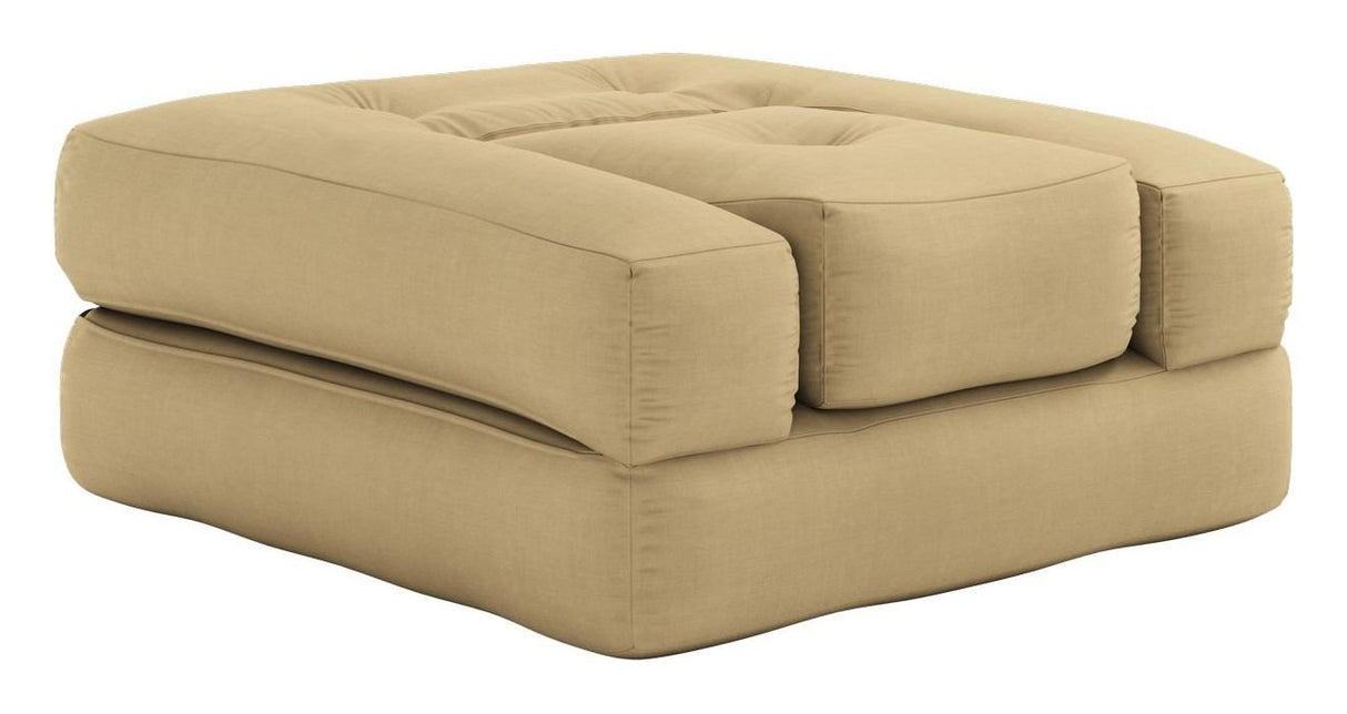 Cube Futon, Wheat beige - UNOLIVING.COM