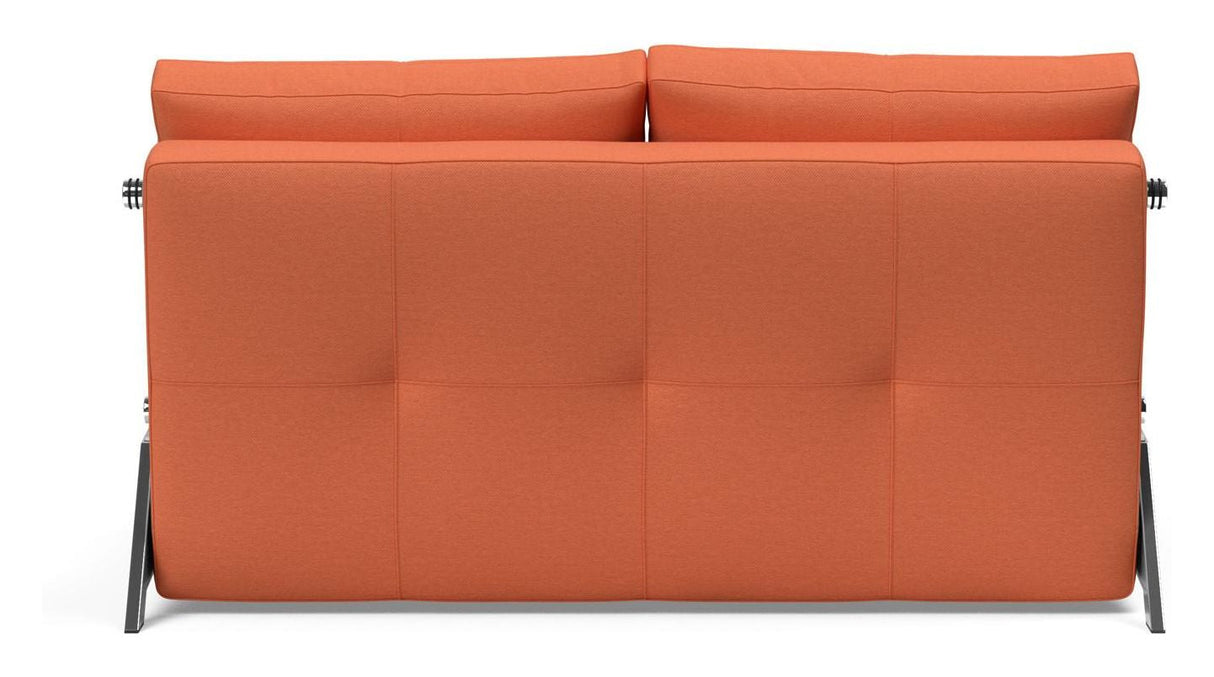 Cubed 140 Chrome Sovesofa, Argus/Rust - UNOLIVING.COM