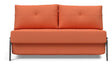 Cubed 140 Chrome Sovesofa, Argus/Rust - UNOLIVING.COM