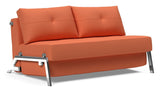 Cubed 140 Chrome Sovesofa, Argus/Rust - UNOLIVING.COM