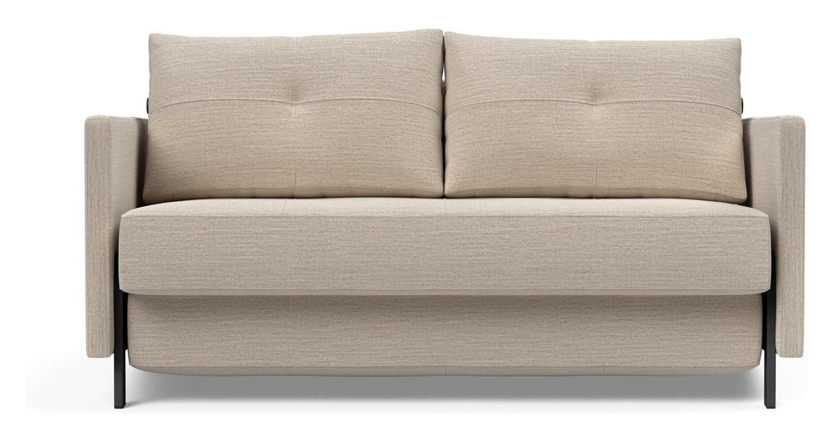 Cubed 140 Sovesofa m. armlæn, Blida/Sand Grey - UNOLIVING.COM