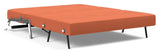 Cubed 160 Chrome Sovesofa, Argus/Rust - UNOLIVING.COM