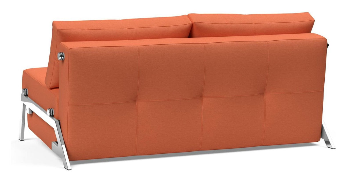 Cubed 160 Chrome Sovesofa, Argus/Rust - UNOLIVING.COM