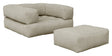 Cube Futon, Beige - Unoliving.com