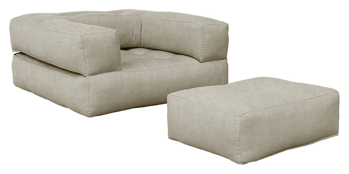 Cube Futon, Beige - Unoliving.com