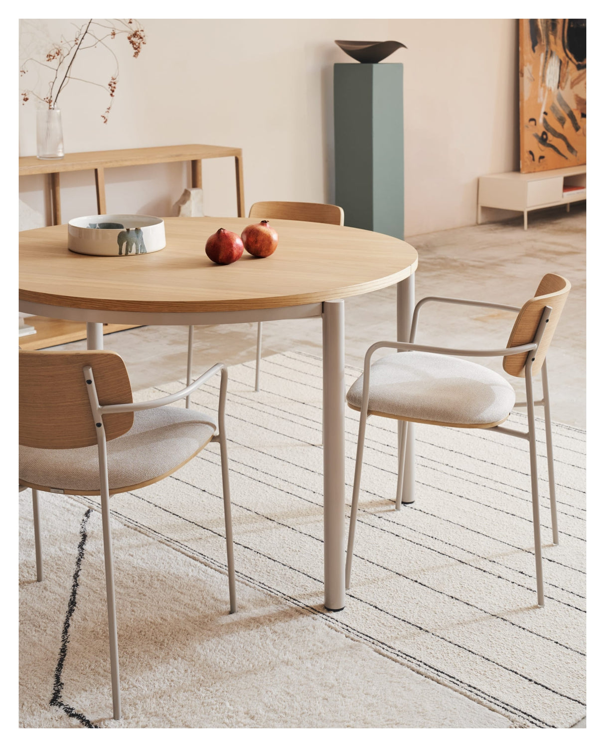 Maureen, spisebordsstol, natur/beige - Unoliving.com