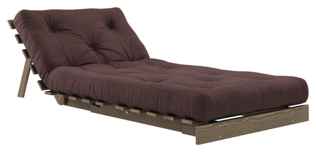 Roots 90 Sovesofa, Brun lakeret fyrretræ, Brown - Unoliving.com