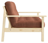 Unwind Sovesofa 190x100, Ler brun - Unoliving.com