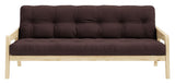 Grab Sovesofa, Fyrretræ/Brun - Unoliving.com