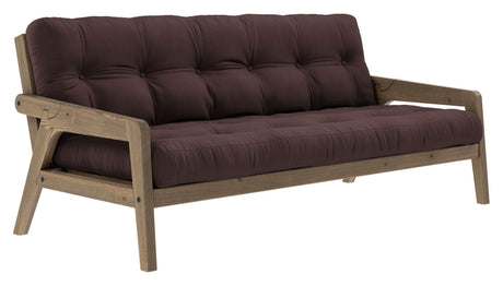 Grab Sovesofa, Brun lakeret fyrretræ, Brown - Unoliving.com