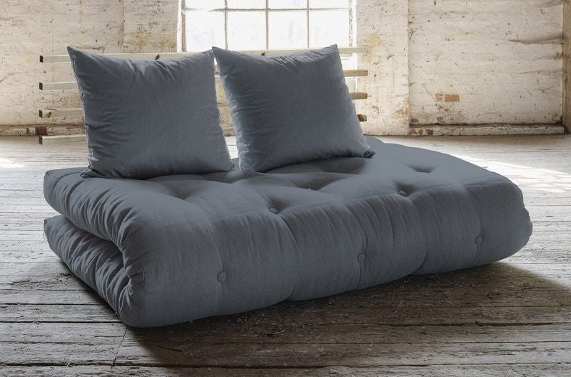 Shin Sano Futon Sofa, Grey/Natur - Unoliving.com