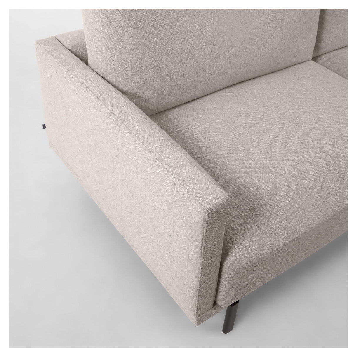 Galene 3-pers. Sofa m. venstrevendt chaiselong, B254, Beige chenille - Unoliving.com