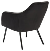 Embrace Loungestol, sort velourm. sort ben - Unoliving.com