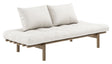 Pace Daybed Sovesofa, Brun lakeret fyrretræ, Offwhite - Unoliving.com