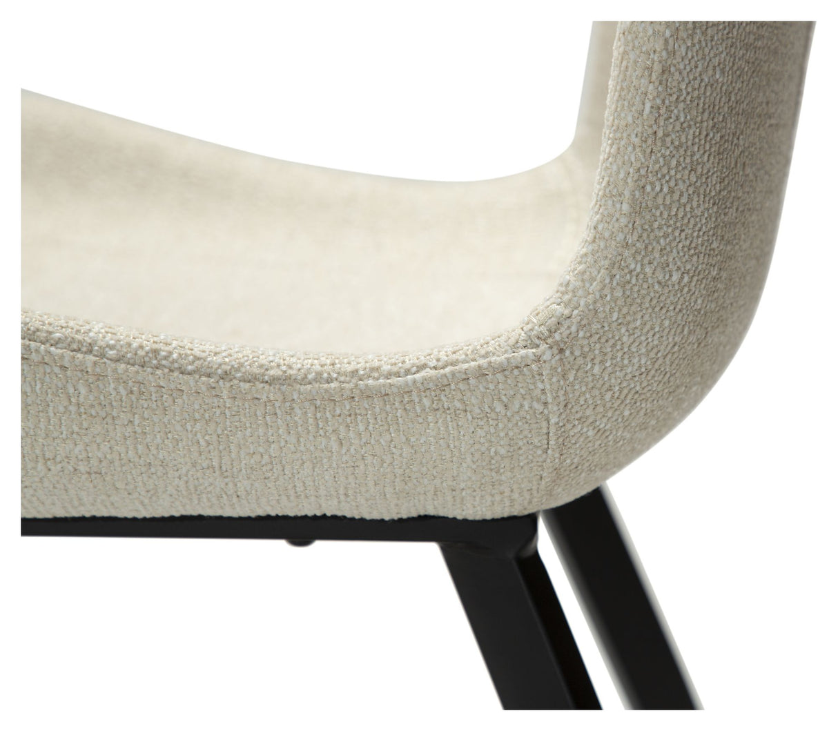 Hype Spisebordsstol, simply beige bouclé stof - Unoliving.com