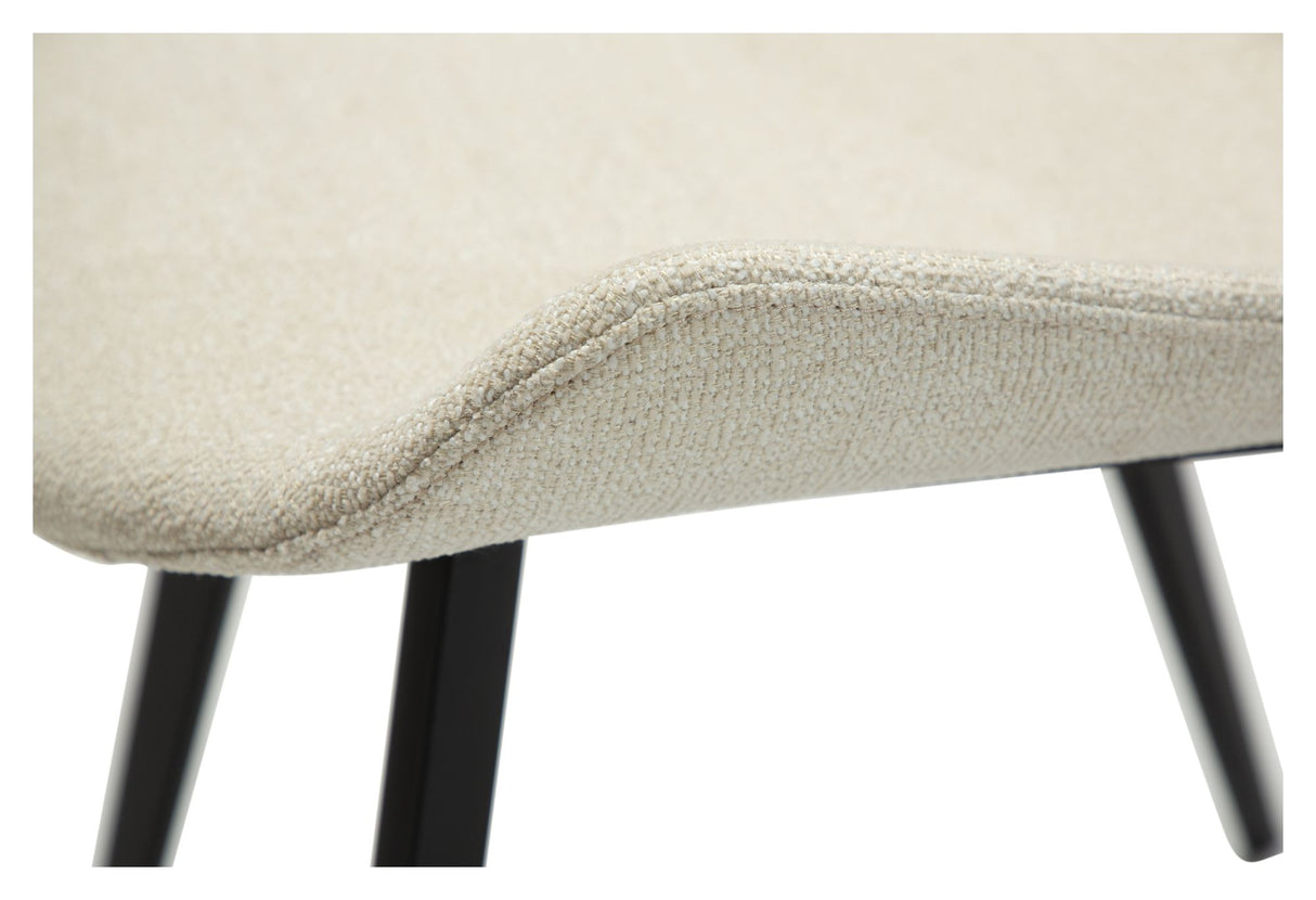 Hype Spisebordsstol, simply beige bouclé stof - Unoliving.com