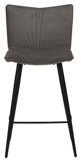 Join barstol, Alu-Grå Velour, SH: 67cm - Unoliving.com