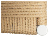 Sava Barstol, beige papirreb/Hvidt stel - Unoliving.com