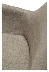 Zimmer Spisebordsstol m. arm, pebble earth bouclé stof - Unoliving.com