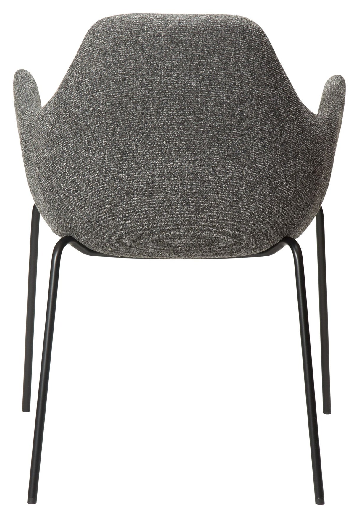 Zimmer Spisebordsstol m. arm, pebble grå bouclé stof - Unoliving.com