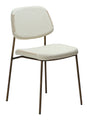 MENTA Spisebordsstol, Hvid/beige Stof - Unoliving.com