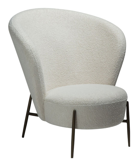 ORBIT Loungestol, Hvid/beige Stof - Unoliving.com