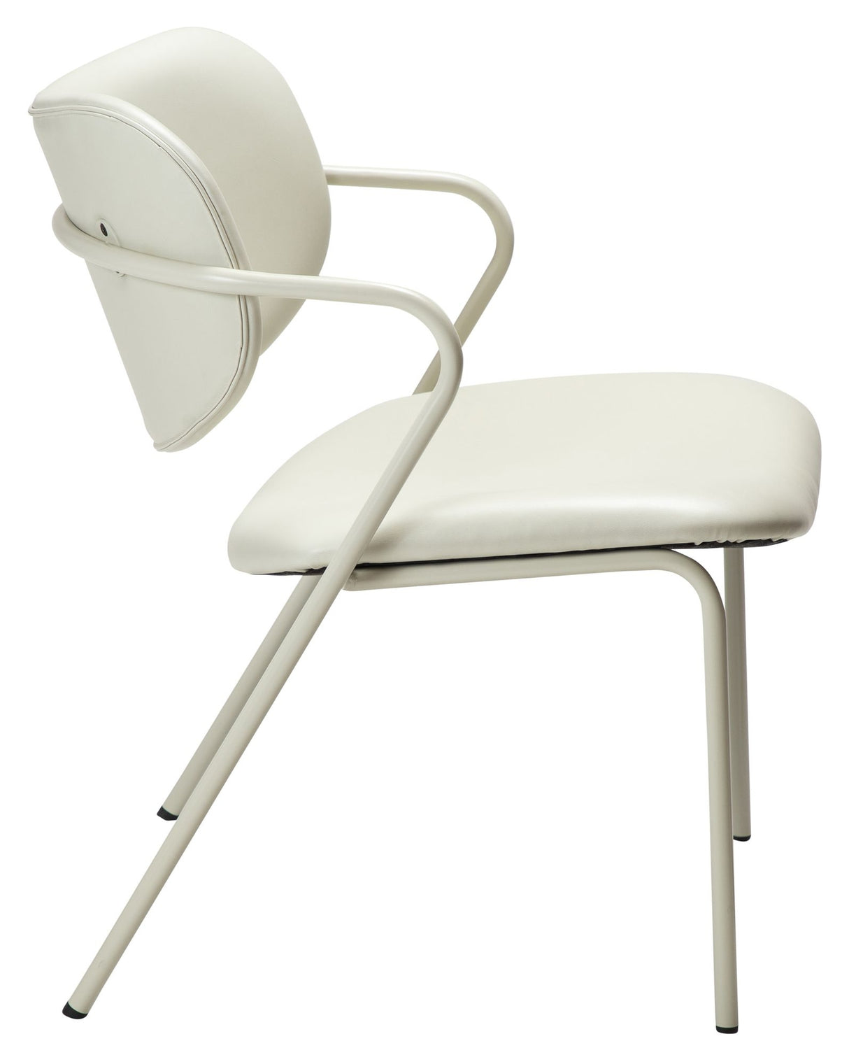 ZED Loungestol, Hvid/Beige - Unoliving.com