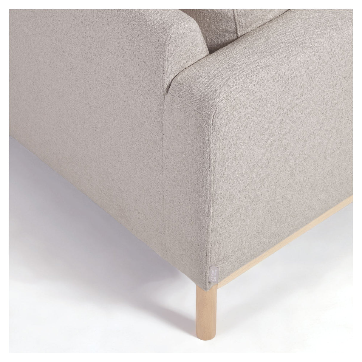 Mihaela 3-pers. Sofa m. venstrevendt chaiselong, Grå fleece - Unoliving.com